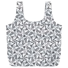 Geometric City Full Print Recycle Bag (xxxl) by SychEva