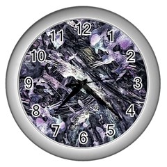 Reticulated Nova Wall Clock (silver) by MRNStudios