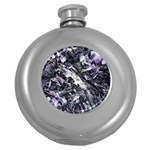 Reticulated Nova Round Hip Flask (5 oz) Front