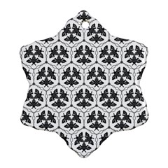 Night Moths Snowflake Ornament (two Sides) by SychEva