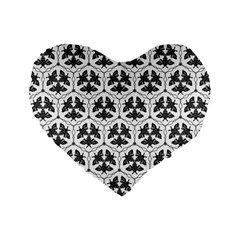 Night Moths Standard 16  Premium Flano Heart Shape Cushions by SychEva