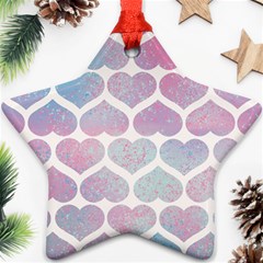 Multicolored Hearts Ornament (star) by SychEva