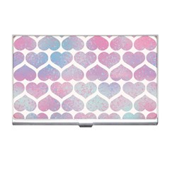 Multicolored Hearts Business Card Holder by SychEva