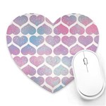 Multicolored Hearts Heart Mousepads Front