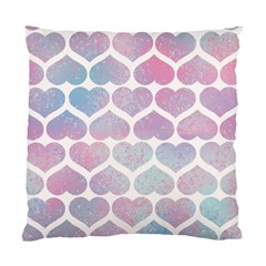 Multicolored Hearts Standard Cushion Case (two Sides) by SychEva