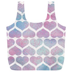 Multicolored Hearts Full Print Recycle Bag (xl) by SychEva