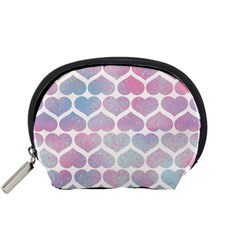 Multicolored Hearts Accessory Pouch (small) by SychEva