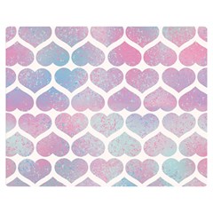 Multicolored Hearts Double Sided Flano Blanket (medium)  by SychEva