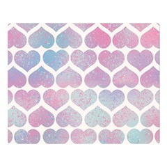 Multicolored Hearts Double Sided Flano Blanket (large)  by SychEva