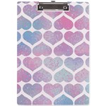 Multicolored Hearts A4 Clipboard Front