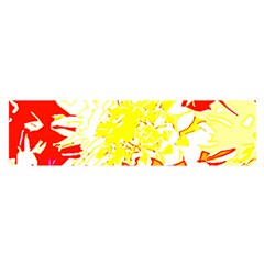 Red And Yellow Floral Satin Scarf (oblong) by 3cl3ctix