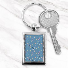 Cute Dragonflies In Spring Key Chain (rectangle) by SychEva