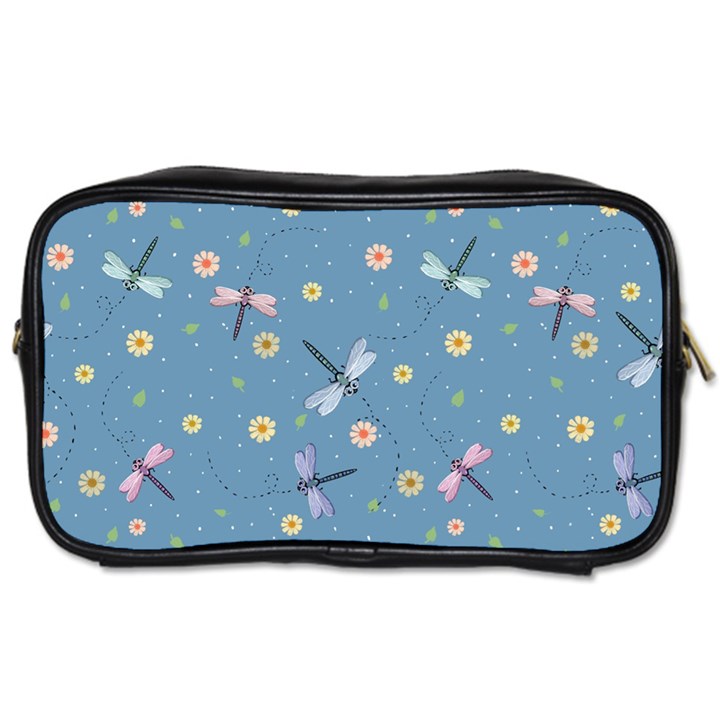 Cute Dragonflies In Spring Toiletries Bag (Two Sides)