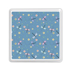 Cute Dragonflies In Spring Memory Card Reader (square) by SychEva