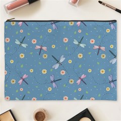 Cute Dragonflies In Spring Cosmetic Bag (xxxl) by SychEva