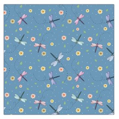 Cute Dragonflies In Spring Large Satin Scarf (square) by SychEva