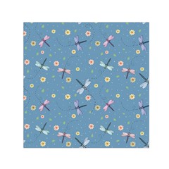 Cute Dragonflies In Spring Small Satin Scarf (square) by SychEva