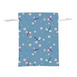 Cute Dragonflies In Spring Lightweight Drawstring Pouch (M) Front