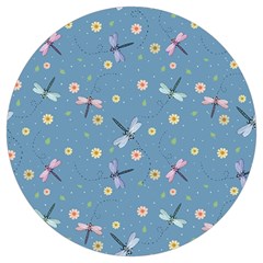 Cute Dragonflies In Spring Round Trivet by SychEva