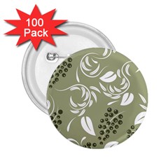 Folk Flowers Print Floral Pattern Ethnic Art 2 25  Buttons (100 Pack)  by Eskimos