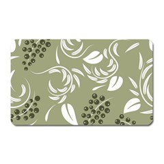 Folk Flowers Print Floral Pattern Ethnic Art Magnet (rectangular) by Eskimos