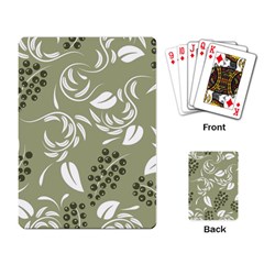 Folk Flowers Print Floral Pattern Ethnic Art Playing Cards Single Design (rectangle) by Eskimos