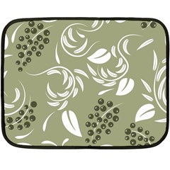 Folk Flowers Print Floral Pattern Ethnic Art Fleece Blanket (mini) by Eskimos