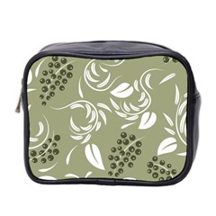 Folk Flowers Print Floral Pattern Ethnic Art Mini Toiletries Bag (two Sides) by Eskimos