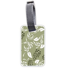 Folk Flowers Print Floral Pattern Ethnic Art Luggage Tag (one Side) by Eskimos