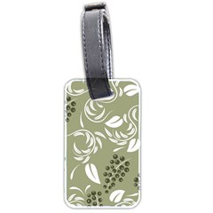 Folk Flowers Print Floral Pattern Ethnic Art Luggage Tag (two Sides) by Eskimos