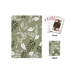 Folk Flowers Print Floral Pattern Ethnic Art Playing Cards Single Design (mini) by Eskimos