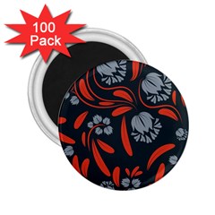 Folk Flowers Print Floral Pattern Ethnic Art 2 25  Magnets (100 Pack)  by Eskimos