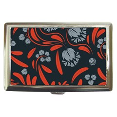 Folk Flowers Print Floral Pattern Ethnic Art Cigarette Money Case by Eskimos