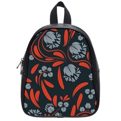 Folk Flowers Print Floral Pattern Ethnic Art School Bag (small) by Eskimos