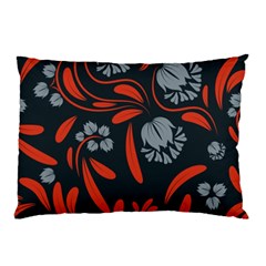 Folk Flowers Print Floral Pattern Ethnic Art Pillow Case (two Sides) by Eskimos