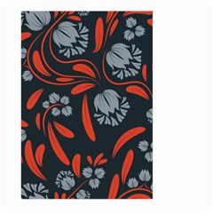 Folk Flowers Print Floral Pattern Ethnic Art Large Garden Flag (two Sides) by Eskimos