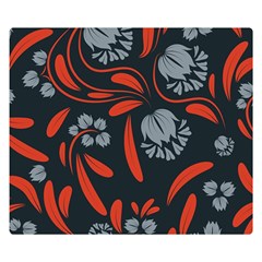 Folk Flowers Print Floral Pattern Ethnic Art Double Sided Flano Blanket (small)  by Eskimos