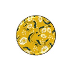 Folk Flowers Print Floral Pattern Ethnic Art Hat Clip Ball Marker by Eskimos