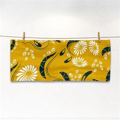 Folk Flowers Print Floral Pattern Ethnic Art Hand Towel by Eskimos