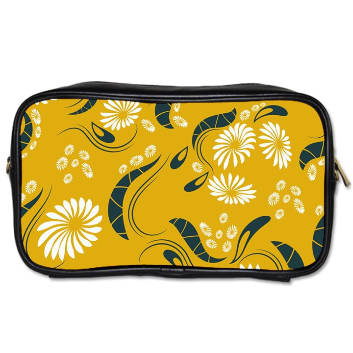 Folk flowers print Floral pattern Ethnic art Toiletries Bag (One Side)