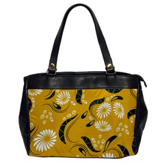 Folk Flowers Print Floral Pattern Ethnic Art Oversize Office Handbag by Eskimos