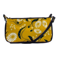 Folk Flowers Print Floral Pattern Ethnic Art Shoulder Clutch Bag by Eskimos