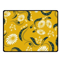 Folk Flowers Print Floral Pattern Ethnic Art Double Sided Fleece Blanket (small)  by Eskimos