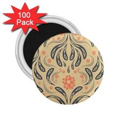 Folk flowers print Floral pattern Ethnic art 2.25  Magnets (100 pack) 