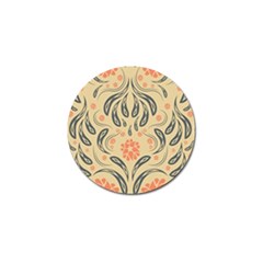 Folk flowers print Floral pattern Ethnic art Golf Ball Marker (4 pack)