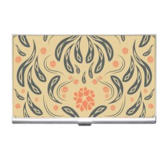 Folk flowers print Floral pattern Ethnic art Business Card Holder