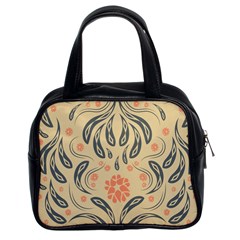 Folk flowers print Floral pattern Ethnic art Classic Handbag (Two Sides)