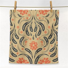 Folk flowers print Floral pattern Ethnic art Face Towel