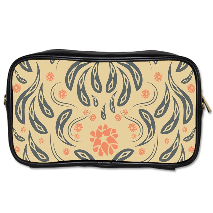 Folk flowers print Floral pattern Ethnic art Toiletries Bag (Two Sides)