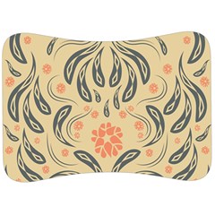 Folk flowers print Floral pattern Ethnic art Velour Seat Head Rest Cushion